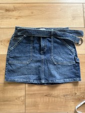 Girls SO Denim Skirt With Belt Size 14