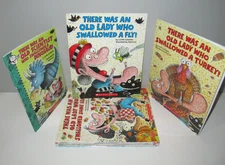 Lot of 9 There Was An Old Lady Who...books by Lucille Colandro & Jared Lee TPB