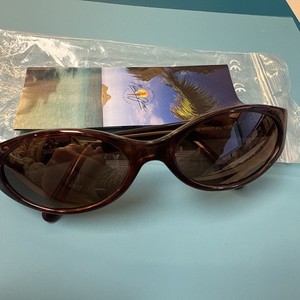 MAUI JIM ITALY MJ-125-10 MIRRORED BROWNISH ROSE DARK TORT FLEX HINGES SUNGLASSES