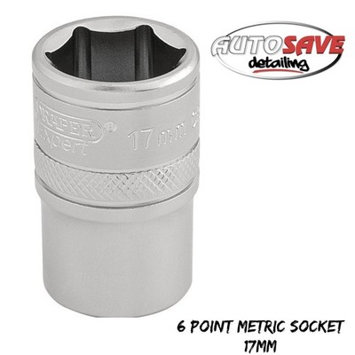 Draper - Expert 6 Point Metric Socket, 1/2'' Sq. Dr., 17mm