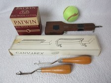 Patwin Teppich Wollschneider, Lochnadel, Canvarex Spannklemme, 2 Riegelwerkzeuge