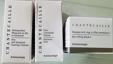 Chantecaille Skincare 3 pc Travel Set Bio Lifting Mask/Elixir/ Cleanser