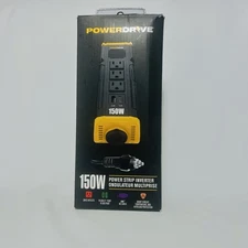 PowerDrive 150 Watt Power Strip Inverter 3 AC & 2 USB Ports  PWD150S