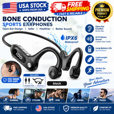 Bluetooth 5.3 Bone Conduction Headphones Wireless Outdoor Sport Headset Earbuds