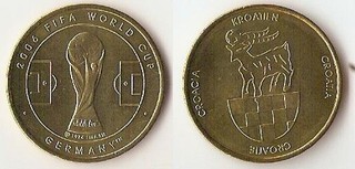 Offizielle FIFA Medaille zur WM 2006 in Deutschland Kroatien