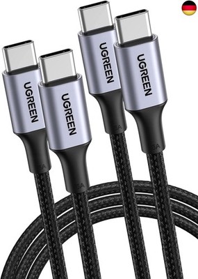 UGREEN USB C Kabel 100W 2M Ladekabel USB-C 2 Stück PD 3.0 Schnellladekabel PPS 