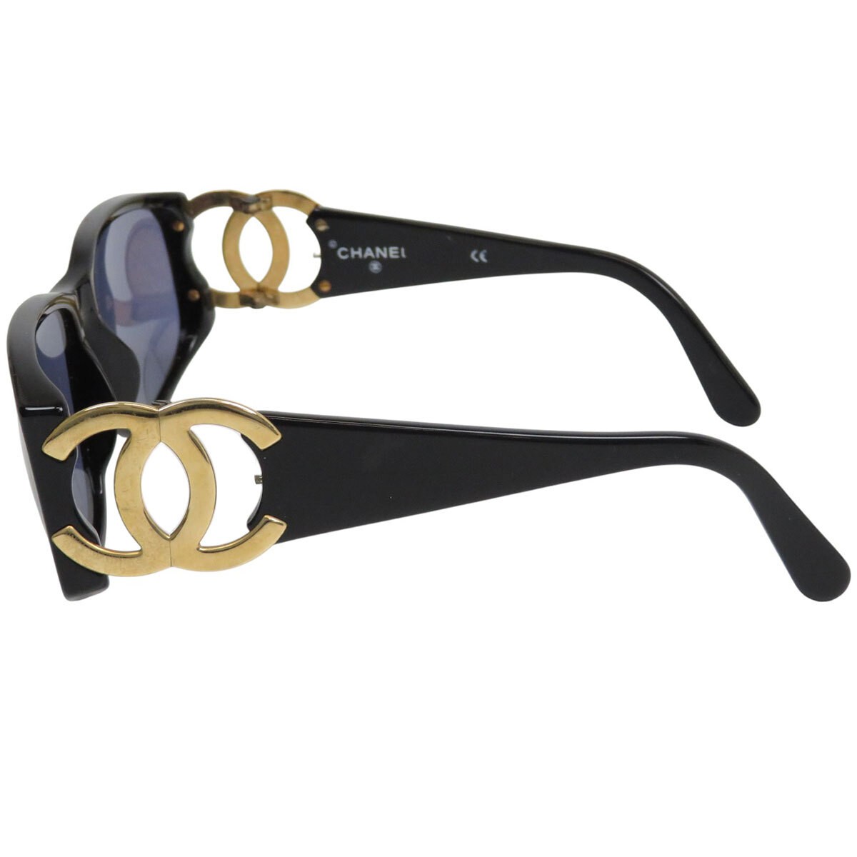 CHANEL Sunglasses Coco Mark Pre-Owned Authentic Full Rim 