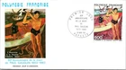 First Day Issue French Polynesia Tahiti Paul Gauguin L'Homme a la Hache Painting