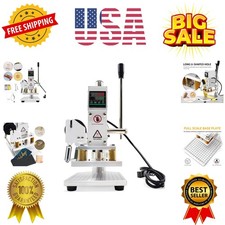 Upgraded Hot Foil Stamping Machine 10x13cm Leather Bronzing Pressure Mark Mac...