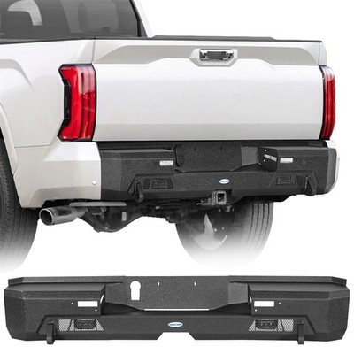 Rear Bumper For Toyota Tundra 2022 2023 2024 2025 2026 w/LED Spotlights Assembly