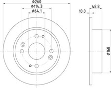 2x Mintex Discs Rear fits Rover 600 620 i Si 623 Ti Vitesse Honda Accord 2.0
