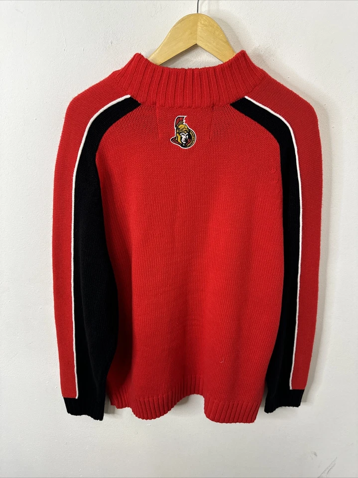 Ottawa Senators Long Sleeve Knit Sweater Size L NHL Hockey - Image 4 of 4