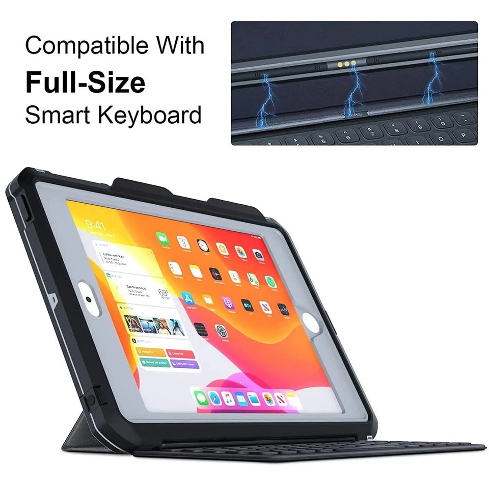 For iPad 9th 8th 7th Gen 10.2" Case Waterproof Shockproof Heavy Duty Cover Stand - Image 3 of 4