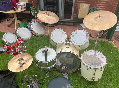 Pearl Export Drum Set w Zildjian Rock Cymbal Pack + EXTRAS!! - Picture 3 of 4