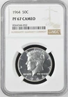 1964  KENNEDY  US Half Dollar,   PF67 by NGC,   CAMEO PROOF,   EXQUISITE coin!!!