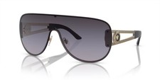 Versace 2166 12528G Black Pale Gold Sunglasses Ve2166