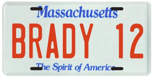 Tom Brady New England Patriots #12 Tablica rejestracyjna - Zdjęcie 1 z 1