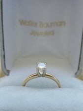 .50 CT ROUND CUT DIAMOND SOLITAIRE ENGAGEMENT RING 14k Solid Gold SZ-6 19