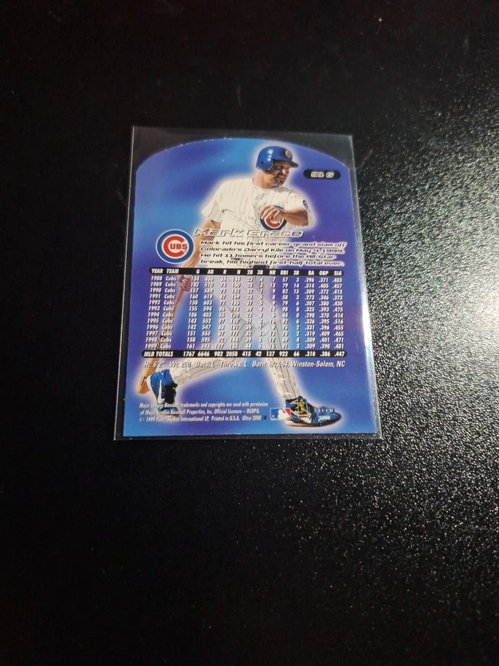 2000 FLEER ULTRA GOLD MEDALLION SP #91G MARK GRACE CHICAGO CUBS NRMT-MT!!!! - Image 2 of 2