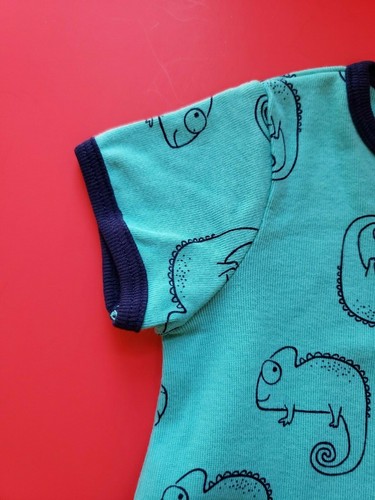 BOYS INFANT CARTER'S BABY SIZE 6 MONTHS CHAMELEON GREEN BLUE ROMPER NWT - Picture 12 of 12