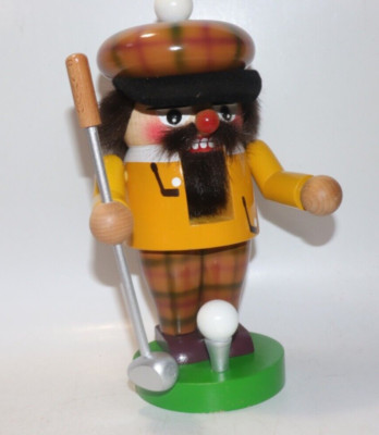 Vintage Steinbach Rare Golfer Nutcracker Signed Karla Steinbach 2007 No Tag