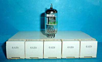 Philips ECG JAN 6AZ8 Tubes for Collins 5 Pieces NOS/NIB 