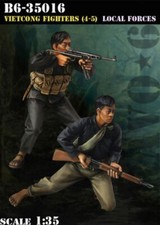 BRAVO 6 35016 VIETNAM WAR VIETCONG FIGHTER 4-5 LOCAL FORCES 1:35