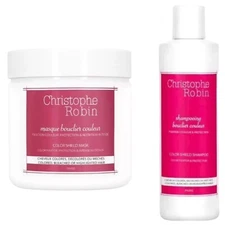 SET: CHRISTOPHE ROBIN COLOR SHIELD HAIR MASK + COLOR SHIELD SHAMPOO,NEW 
