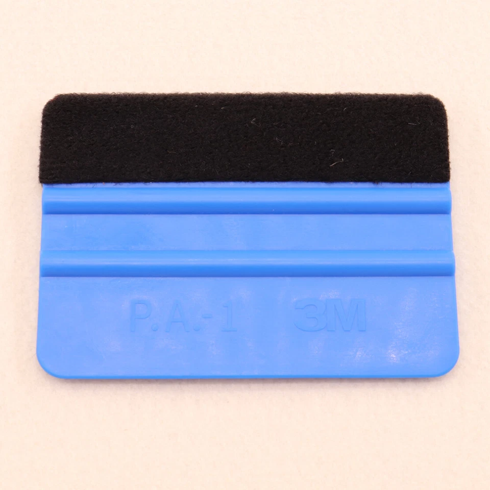Blue Felt Edge Squeegee Car Vinyl Wrap Application Tool Scraper Decal Plastic - Image 2 of 4
