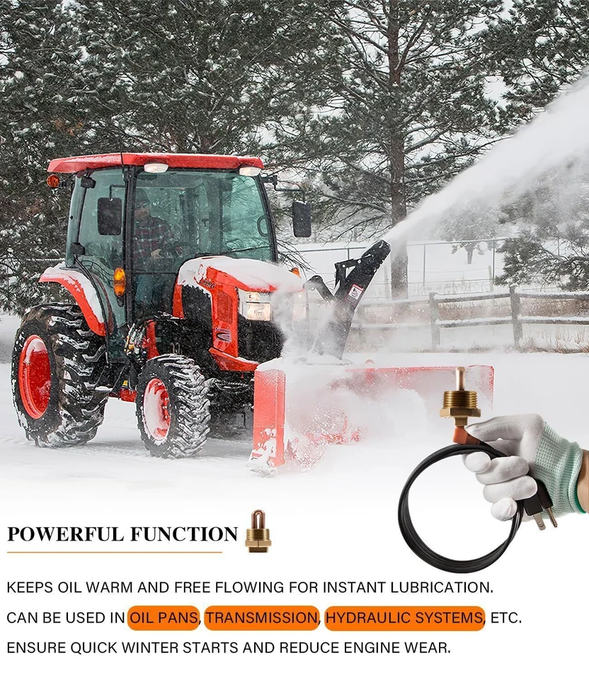 Engine Heater 3100003 Engine Block Immersion Heater for Eagle, Jaguar, Jeep Foto 4 de 4