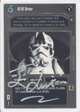 Star Wars CCG - Ian Liston † (AT-AT Driver) -  signed card - autograph