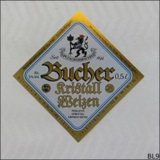 Spezialbierbrauerei Bucher Kristall Weizen Beer Label (BL9)