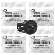 Front Park Assist Sensor Bezels For 2016-2018 Ram 2500 3500 4500 4pcs Mopar Oem