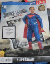 Superman Justice League Muscle Chest Superman Halloween costume Small 4-6