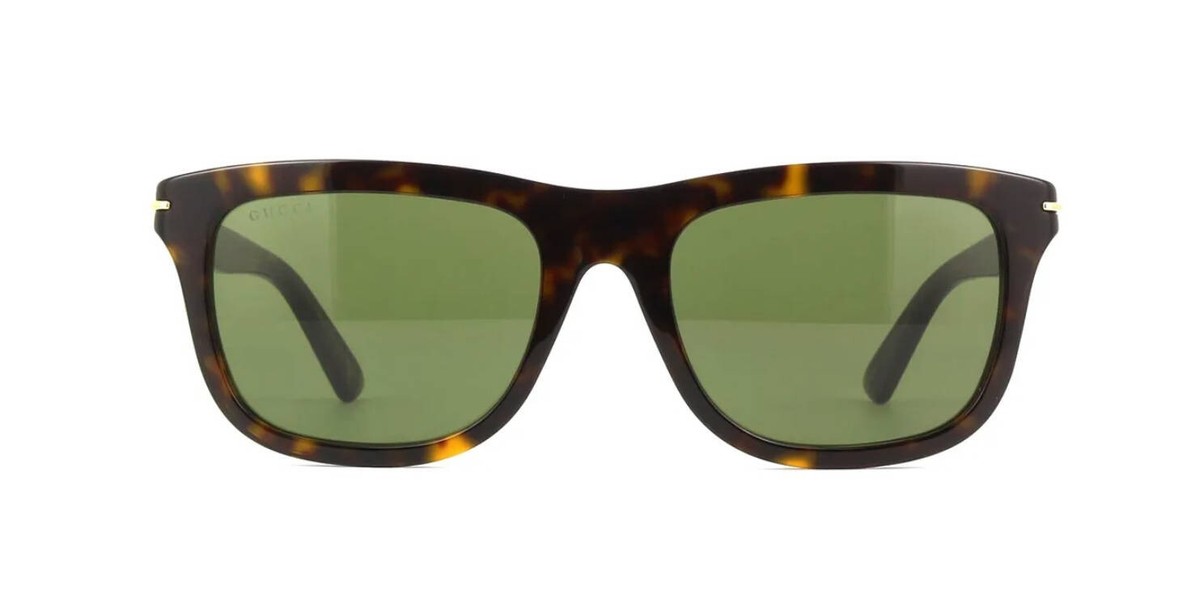 NEW AUTHENTIC GUCCI GG1444S 002 Havana Brown Green Sunglasses NEW GG1444S 002 GUCCI HAVANA GREEN SQUARE UNISEX GUCCI  main image 3