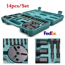 14x Car R134a AC Compressor Clutch Sucker Puller Kit with Box Universal US Stock