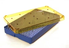 Plastic Sterilization Tray 4" x 6.5" x 0.75"  with Silicone insert