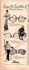 Shuron Glasses Print Ad Vintage 1946 Ephemera Wall Art Decor Jonvai Vera Maxwell