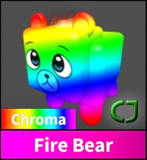 Roblox Murder Mystery 2 MM2 Chroma Fire Bear Pet