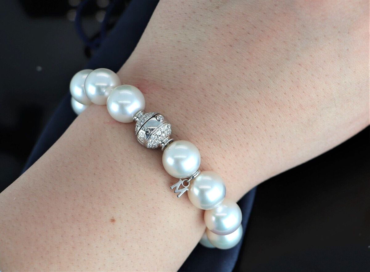 $48,000 Rare 1893 Mikimoto 18K White Gold Round South Sea $48,000 Rare 1893 Mikimoto 18K White Gold Round South Sea