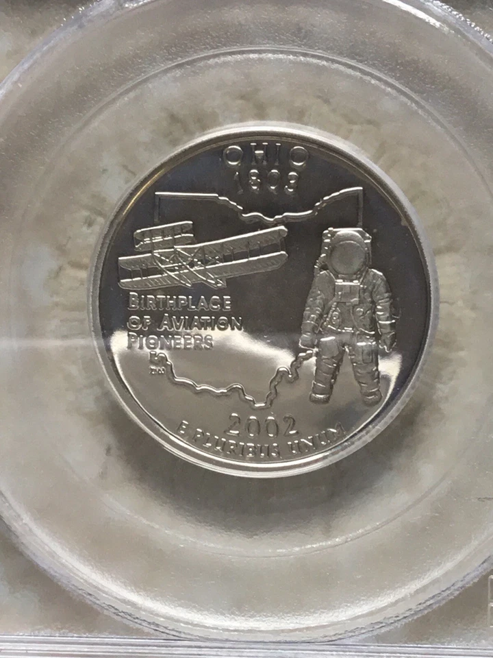 2001 -S 25C SILVER Ohio STATE QUARTER PR69 PCGS Coin - Image 2 of 4