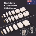 <!--F#f_0-->6.3mm Male Female 1/2/3/4/6/8-Pin Plug Electrical Wire Connector Spade Terminals<!--F/-->