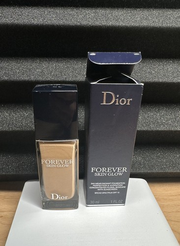 DIOR Forever Skin Glow Hydrating Foundation SPF 15 - 3W Warm- 1.0oz Authentic - 第 1/9 張圖片