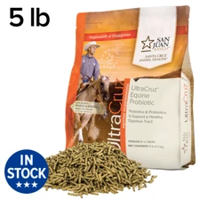 UltraCruz Equine Probiotic Supplement for Horses, 5 lb, Pellet (80 Day Supply)