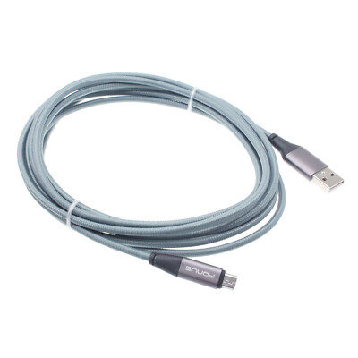 10FT MICRO USB CABLE CHARGE CORD POWER WIRE EXTRA LONG SYNC GRAY for CELL PHONES