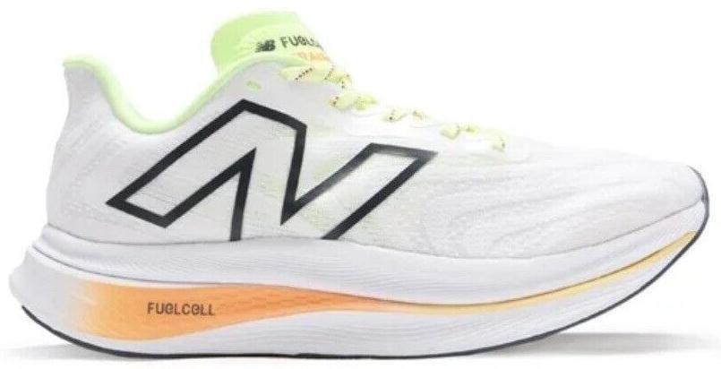 New Balance Fuel Cell SuperComp Trainer V2, Men Size 10.5, White Lime Hot Mango New Balance FuelCell SuperComp Trainer v2  main image 4