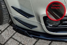 4 tlg. Flaps Luftführung Satz aus ABS für Audi TT 8J mit S-Line in Schwarz Glanz