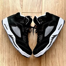 NIKE AIR JORDAN 5 Retro 'Oreo' 2013 UK taglia 10,5