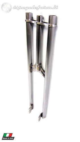FAHRRADGABEL CUSTOM BIKE FORK HANDARBEIT DOUBLE CROWN - Bild 4 von 7