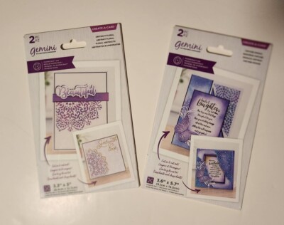 Gemini Create-A-Card  ''Abstract Floral'' or ''Vintage Mosaic'' Papercraft Dies